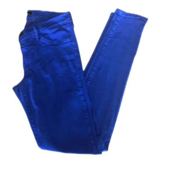 Flying Monkey vintage bright blue leggings/jeggings, Made in USA, (juniors) 9 - Picture 1 of 7
